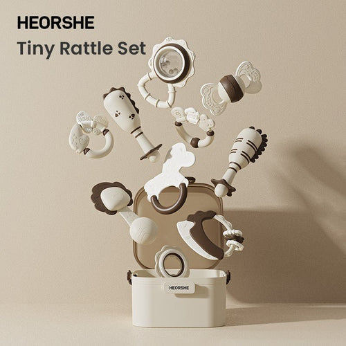 10 - Piece Tiny Rattle Set - HEORSHE
