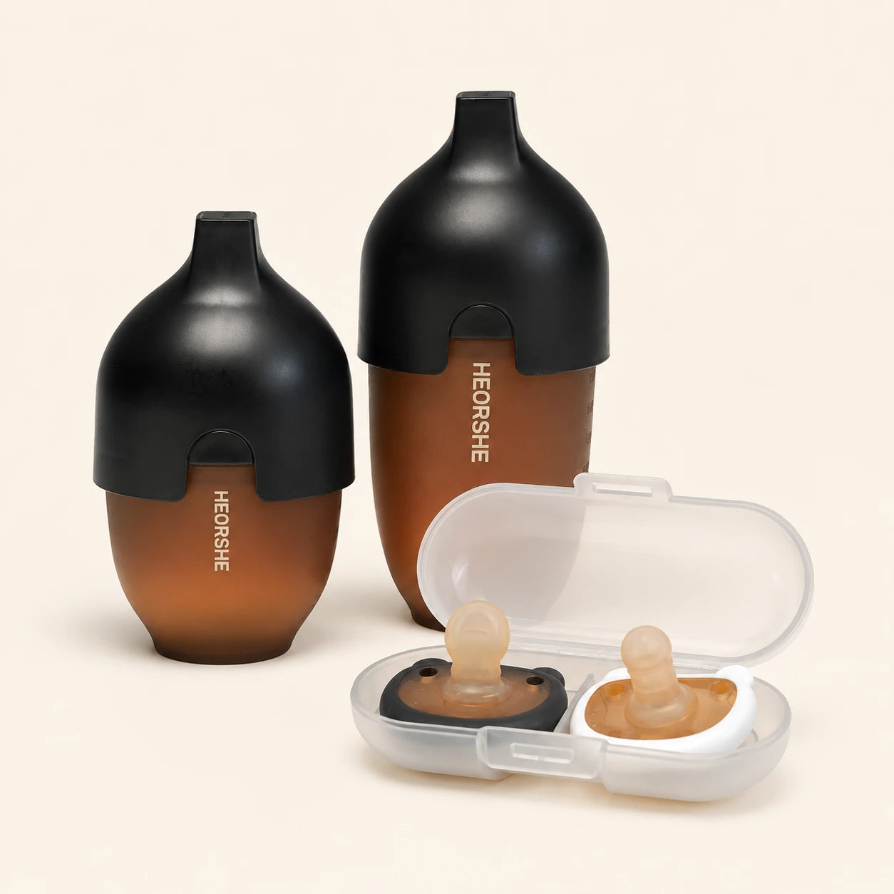2 Baby Bottle & Day and Night Pacifier Set