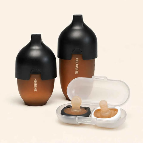 2 Baby Bottle & Day and Night Pacifier Set