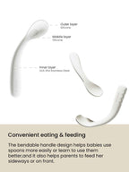 Baby Silicone Feeding Spoon Set