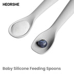Baby Silicone Feeding Spoon Set